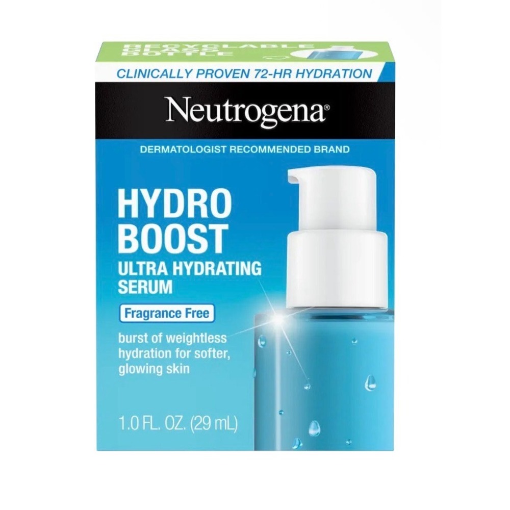 Neutrogena Hydro Boost Ultra Hydrating Serum Hyaluronic Acid Fragrance‎ Free New